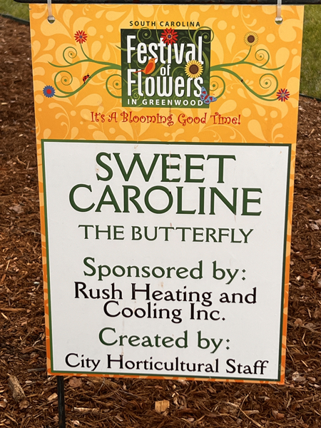 Sweet Caroline The Butterfly sign