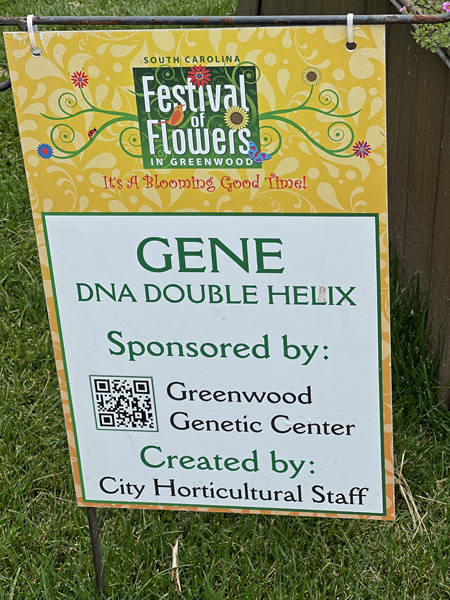 Gene the DNA Double Helix sign