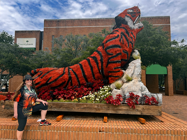 Karen Duquette and Mr. D The Tiger