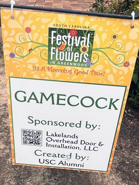 The Gamecock sign