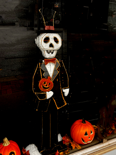 window Halloween decoro