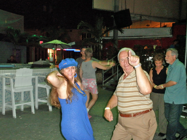 Karen, Lee and friends dancing