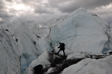 Karen Duquette on  Matanuska Glacier