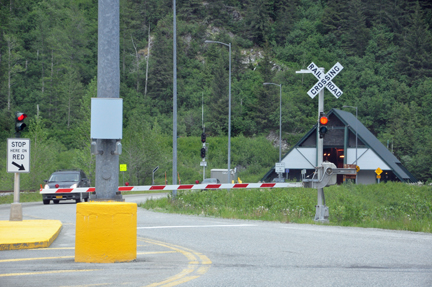 the second traffic light that spaces the cars