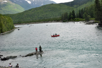 fishing and canoeing