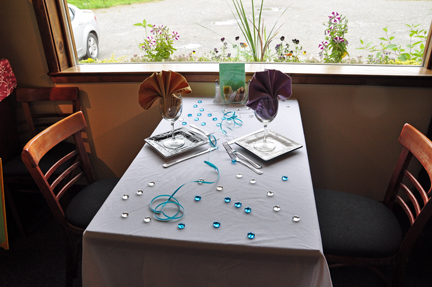 the dinner table