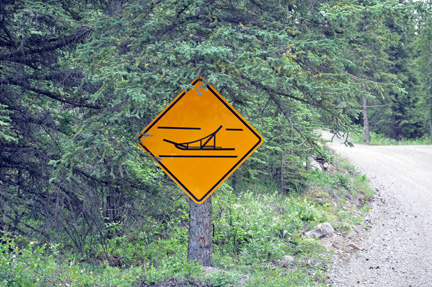 sign - dog sled