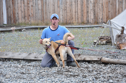 Dallas with his best lead dog