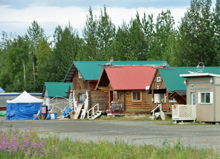 housing along the road-side