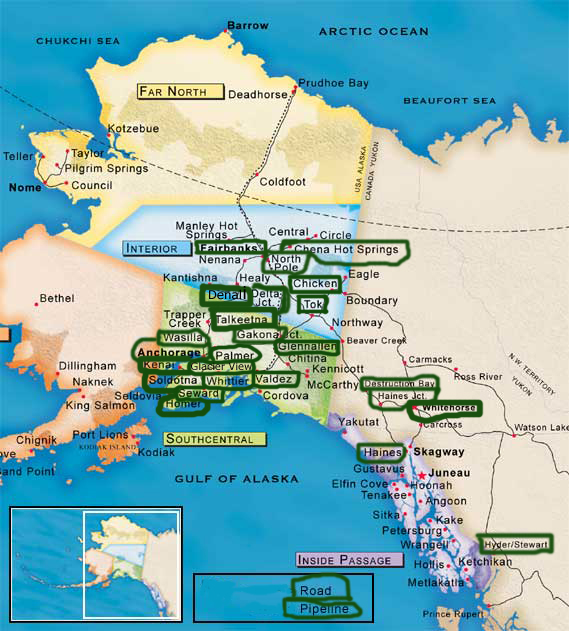 Map of Alaska