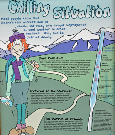 sign about a chilling situation in July