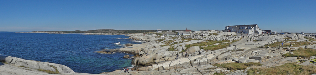 the Atlantic Ocean at Peggys Cove