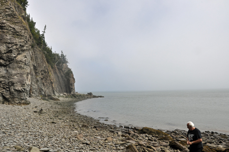 Lee Duquette on the beach at Cape Enrage