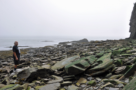 Lee Duquette on the beach at Cape Enrage