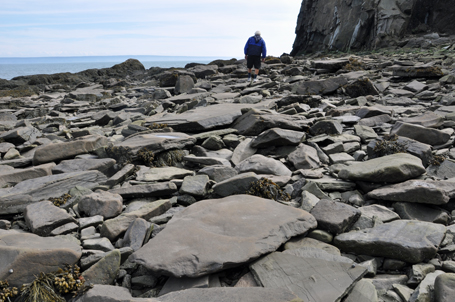 Lee Duquette on the beach at Cape Enrage