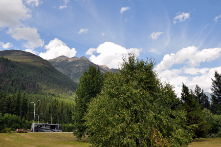 the RV of the two RV Gypsies at Mt. Terry Fox