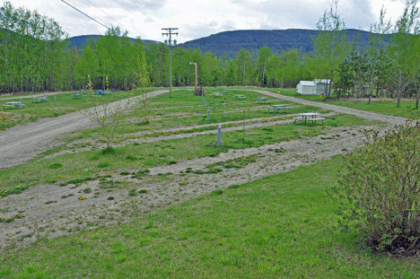 an empty campground