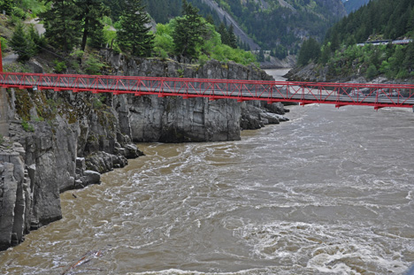 the suspension bridge