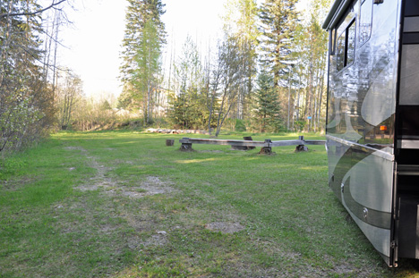 the side yard of the two RV Gypsies