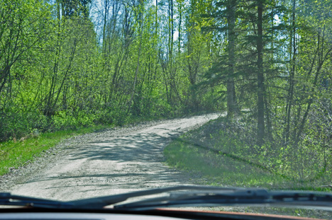 Hixon Road is a small, narrow, and curvy dirt road