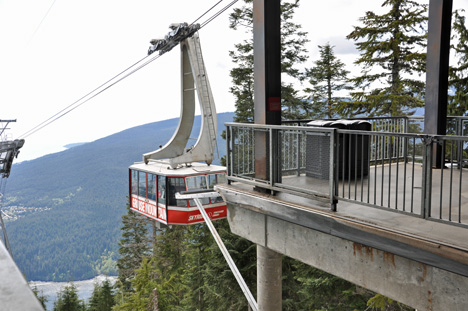 Skyride aerial tram in Vancouver