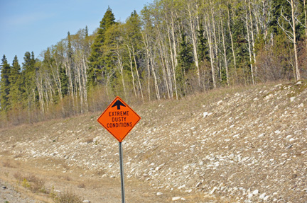 sign- extreme dusty conditions