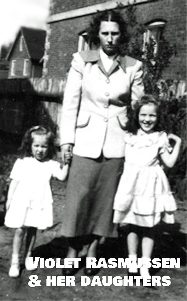 Violet Rasmussen and her daughters
