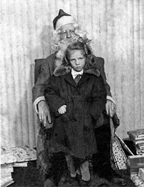 Karen Rasmussen and Santa Claus