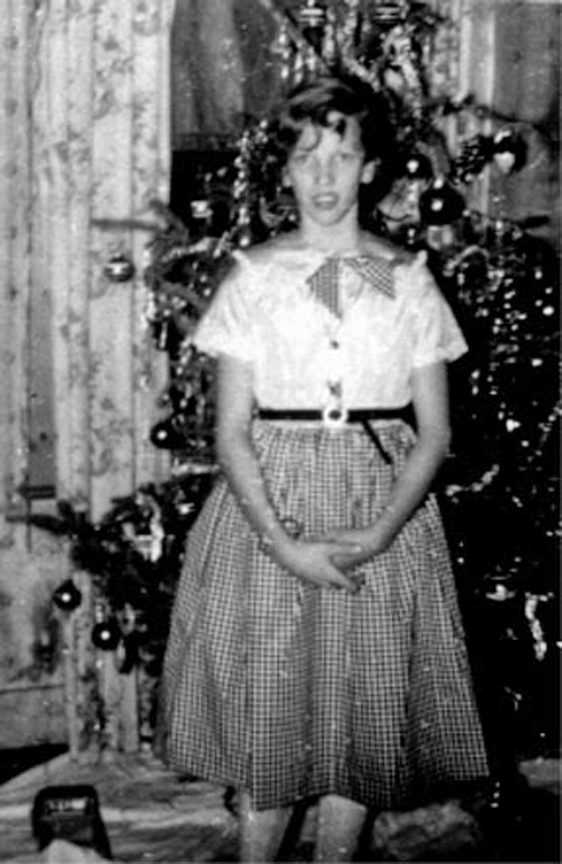 Karen at Christmas 1958