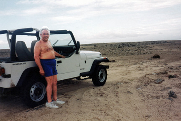 Lee Duquette and the jeep