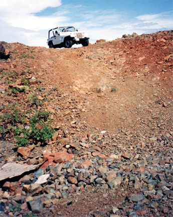 Lee Duquette at the top of the hill