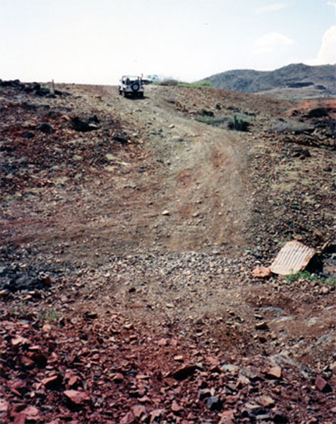 Lee Duquette arriving on th other side of the hill