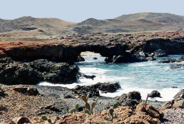 the Natural Bridge in Aruba