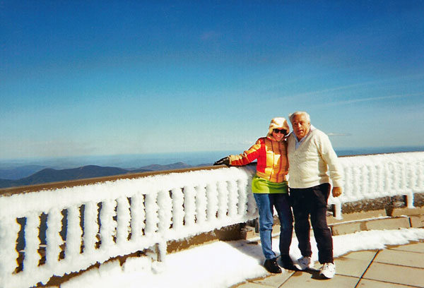 Karen and Lee Duquette very cold