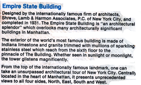 Empire State Building building information