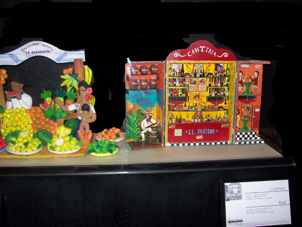 cANTINA AND BAR SIGN MINATURE ART