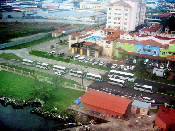 First views of Colon, Panama
