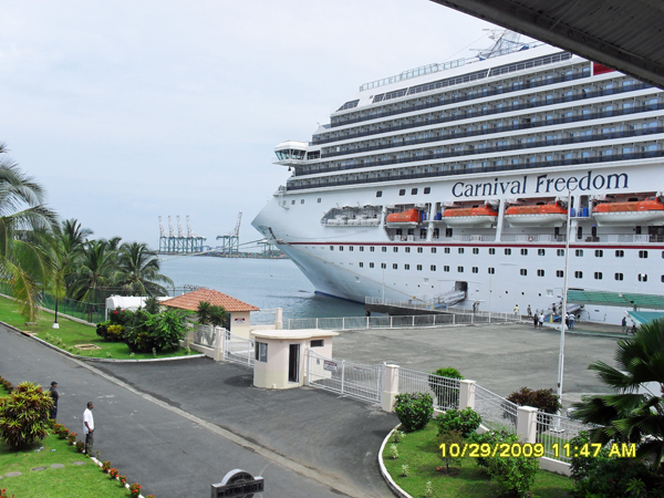 off the ship in Colo