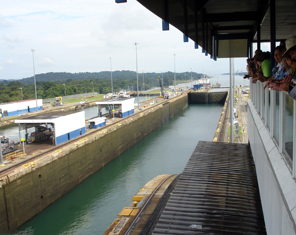 looking right from the viewing stands