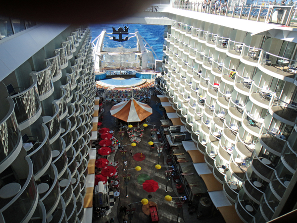 Boardwalk overview and The Aqua Theatre