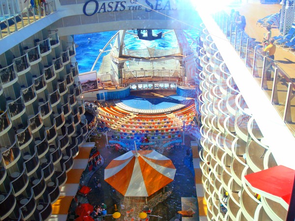 Boardwalk overview and The Aqua Theatre