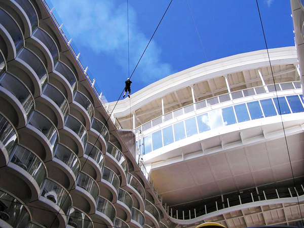 The Zip Line on Oasis of the Seas