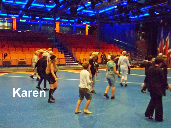Karen Duquette line dancing
