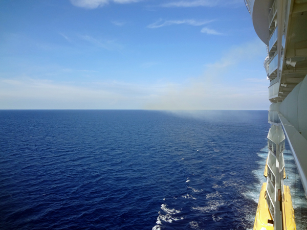 sunset from Oasis of The Seas