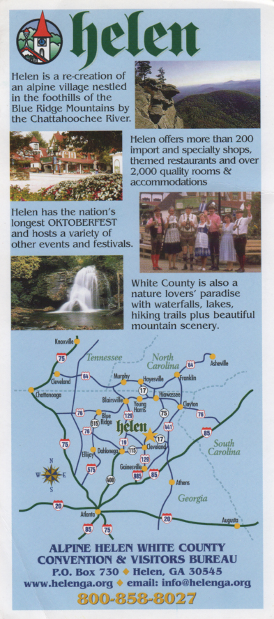 Helen, Geprgia brochure