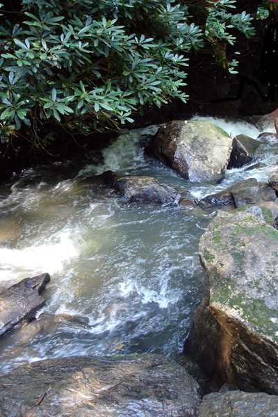 Graveyard Fields waterfall in 2005
