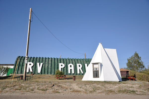 tent cabin at Riverview RV Park