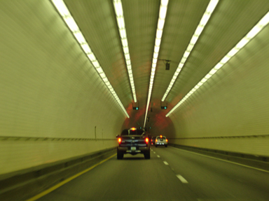 inside the tunnel
