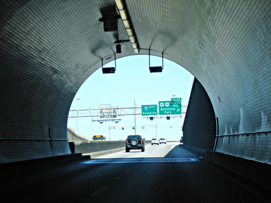 inside the tunnel