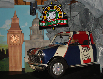 Mad Dog's British Pub display